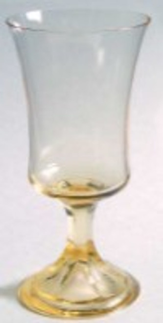 Misty Yellow Fostoria Water Goblet