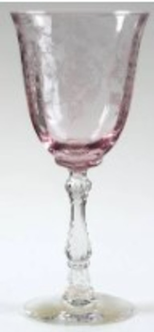 Navarre Pink Fostoria Water Goblet Navarre Pink Fostoria Water Goblet