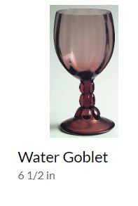 Splendor Rust Water Goblet