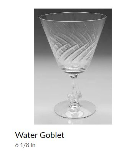 Swirl Fostoria Water Goblet