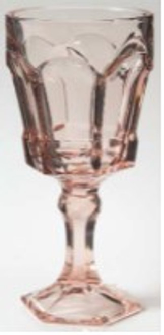 Virginia Peach Fostoria Water Goblet