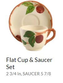 Apple Cup and Saucer