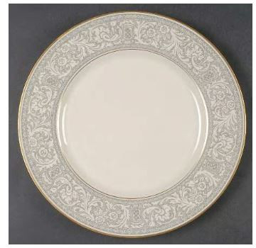 Grey Renaissance Dinner Plate