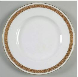 Golden Anniversary Round Salad Plate