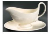 Edme Plain Gravy Boat and Stand