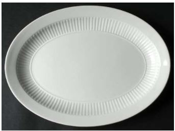 Empress White Medium Oval Platter