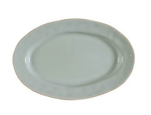 Cantaria Sheer Blue Skyros Sm. Oval Platter  3527-Sb