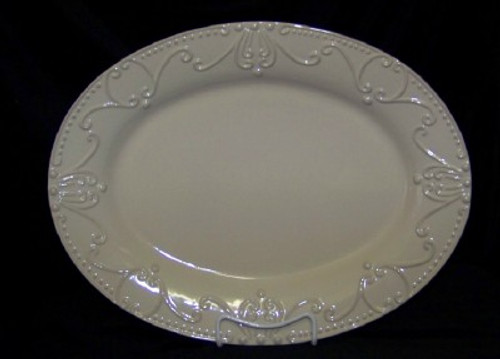 Isabella Linen Skyros Oval Platter  1310 Ln