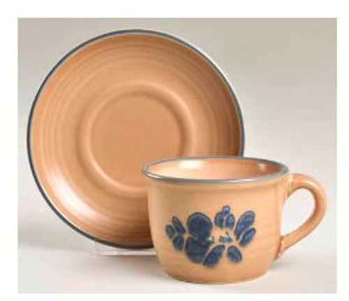 Folk Art Pfaltzgraff Cup And S