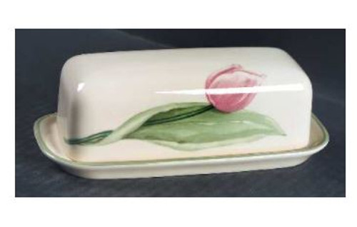 Garden Party Pfaltzgraff Covered Butter Dish