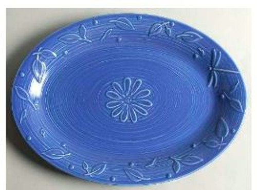 Wyngate Blue Pfaltzgraff Medium Platter 14 Inch