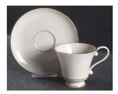 Brocade Cup and Saucer