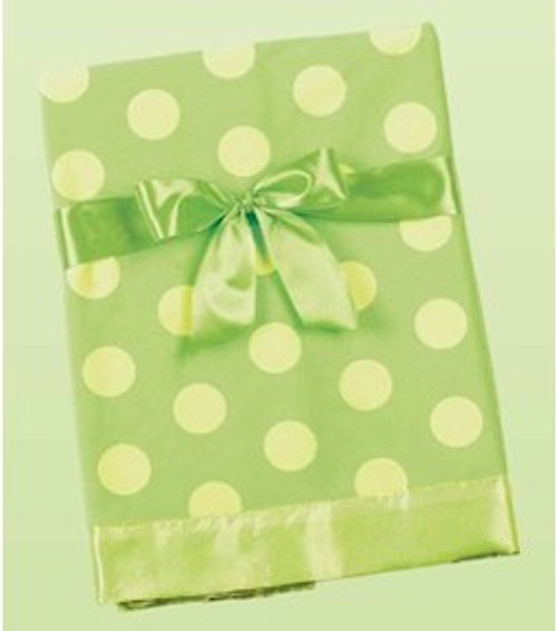 Polka Dot Snuggler Blanket Lim