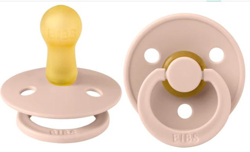Bibs Pacifier Pink Blush Set Of 2  Size 1