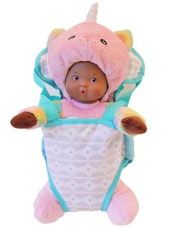 Soft Gray Fabric Doll Carrier - Soft Gray Fabric Doll Carrier