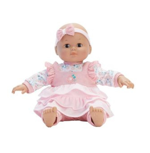 Baby Cuddlies Pink Floral 14 Inch Adoption Day Baby
