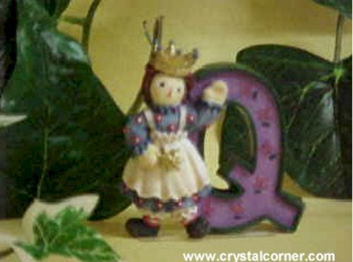 Raggedy Ann And Andy Collegiate Collectibles; Letter Q; Enesco