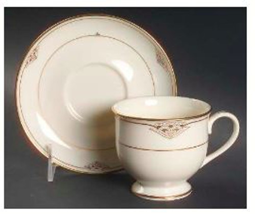 Florentine Pearl Gorham Cup And Saucer