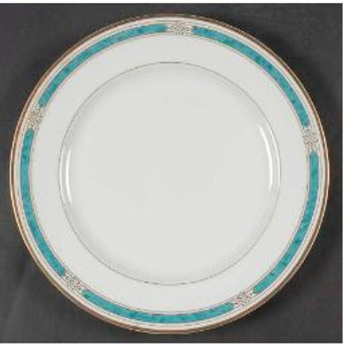 Regalia Court Teal Gorham Dinner Plate Regalia Court Teal Gorham Dinner Plate