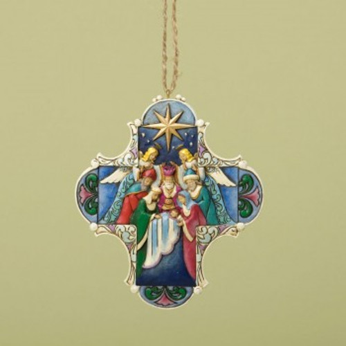Nativity Cross Ornament - Jim Shore Collectible