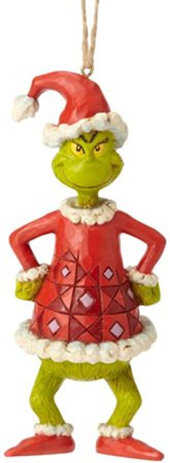 Grinch Dressed As Santa Ornament Jim Shore Collectible