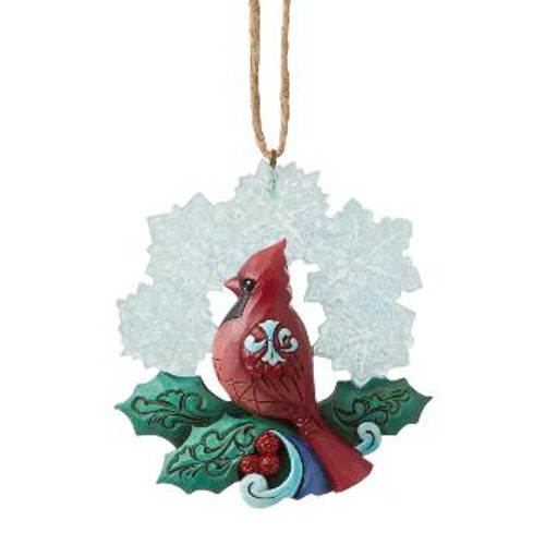 Wonderful Cardinal Snowflake  Ornament  Jim Shore