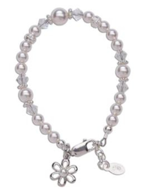 Lila Silver Medium 1 5 Years Keepsake Bracelet Pearl And Dai