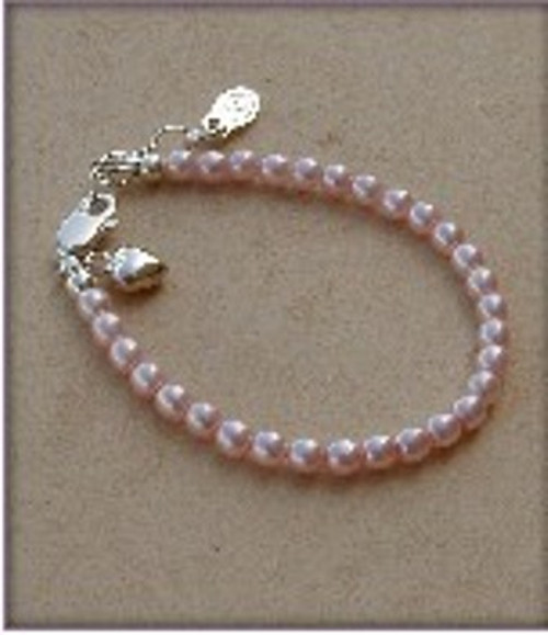 Serenity Pink Small 0 12 Months Keepsake Bracelet Pearls