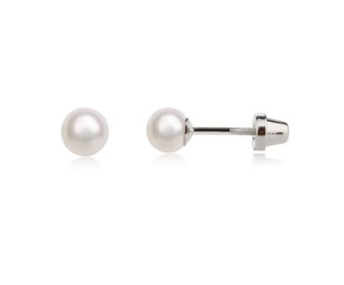 EARRINGS PEARL WHITE CHILDREN