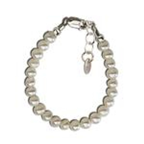 Zoey Small Silver Freshwater Pearl Bracelet  0 12 Months