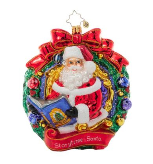 Santas Story Time Christopher Radko Ornament