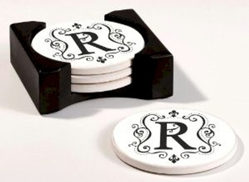 Monogram Round Coasters K