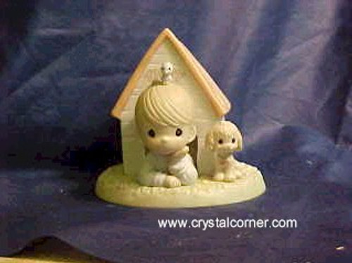 Boy In Dog House Precious Moments