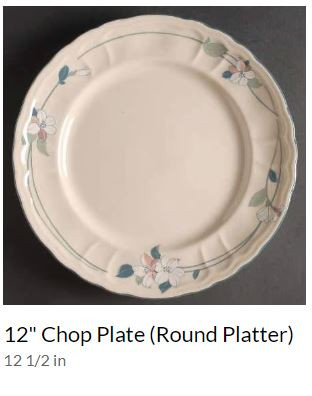 Apple Blossom Round Chop or Serving Platter