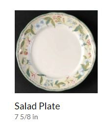 Floral Bay Round Salad Plate