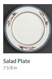 Pollo Round Salad Plate