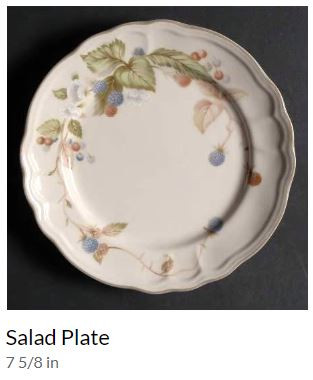 Summer Hill Round Salad Plate