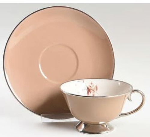 Cocoa Rose Flintridge Cup And Saucer