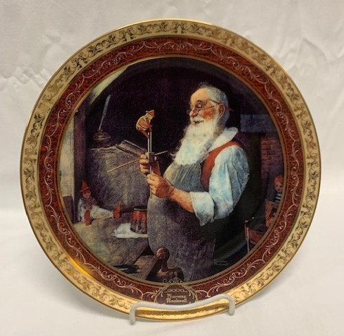 Santa In His Workshop #2089A Bradford Exchange Collector Plate