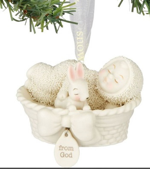 Snowbabies From God Ornament Snow Bunny Department 56