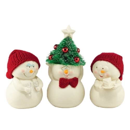 All Spruced Up Set Of 3 Snowpinions Department 56