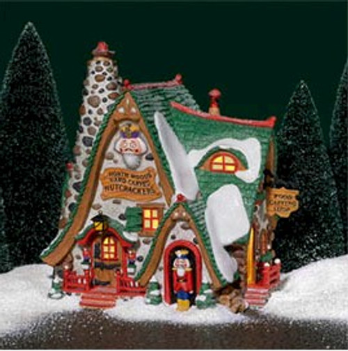 North Pole Village Hand Carved Nutcracker Factory Department