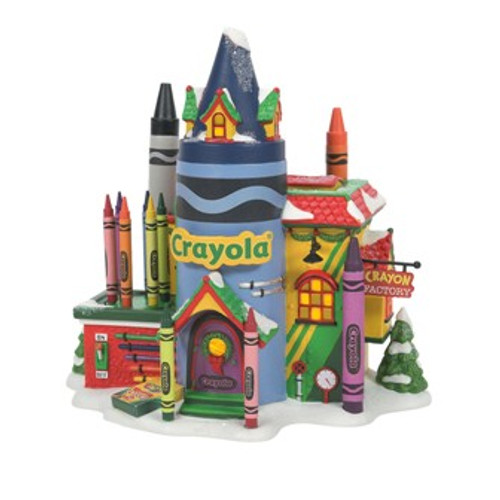 North Pole Crayola Crayon Factory  Department 56 Villages,Sn
