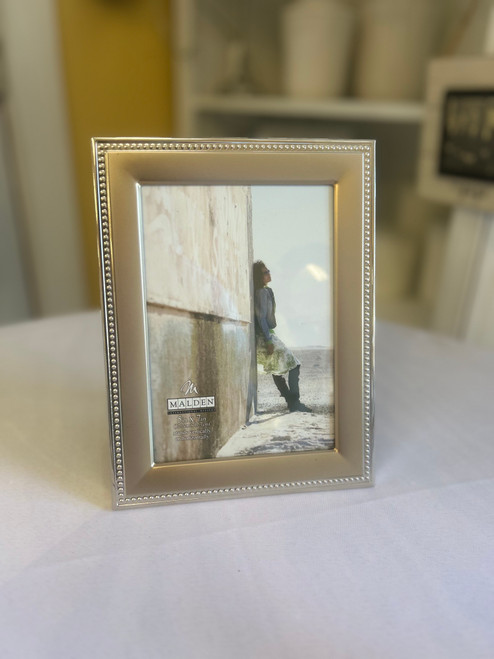 2 Tone Bead Gold Picture Frame 5X7  Malden Frame
