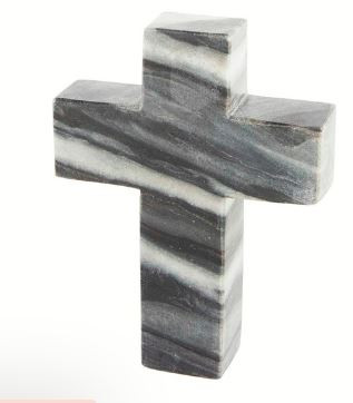 Mud Pie Gifts - Gray Marble Cross Mud Pie
