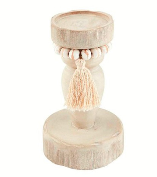 Small Beaded Candlestick  Mud Pie