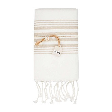 Mud Pie Gifts - Taupe Turkish Towel Set