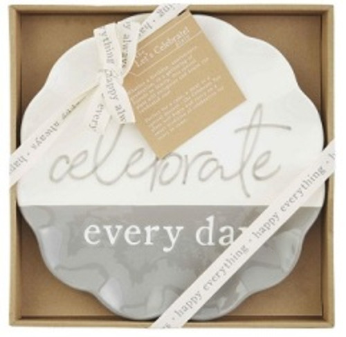 Mud Pie Celebrate Everyday Plate