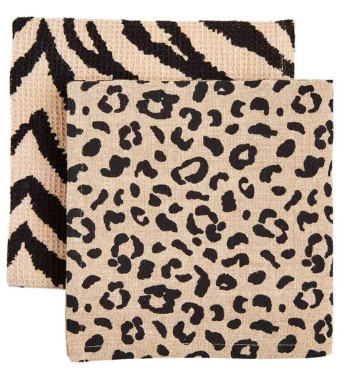 Zebra Animal Print Towels Mud Pie Home Decor