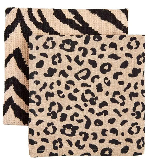 Mud Pie Gifts - Zebra Animal Print Towels